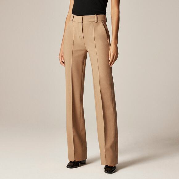J.Crew Natalia pant four-season stretch Size 8 NWT Hthr Burnished Saddle Luxury - Picture 3 of 7
